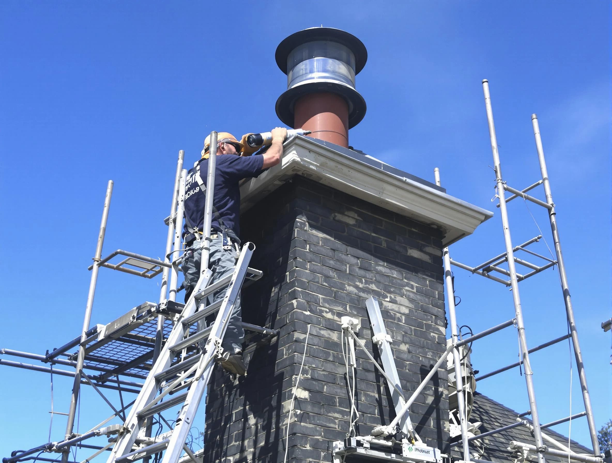 Sturdy chimney crown finished by Andover Chimney Sweep in Andover, MA
