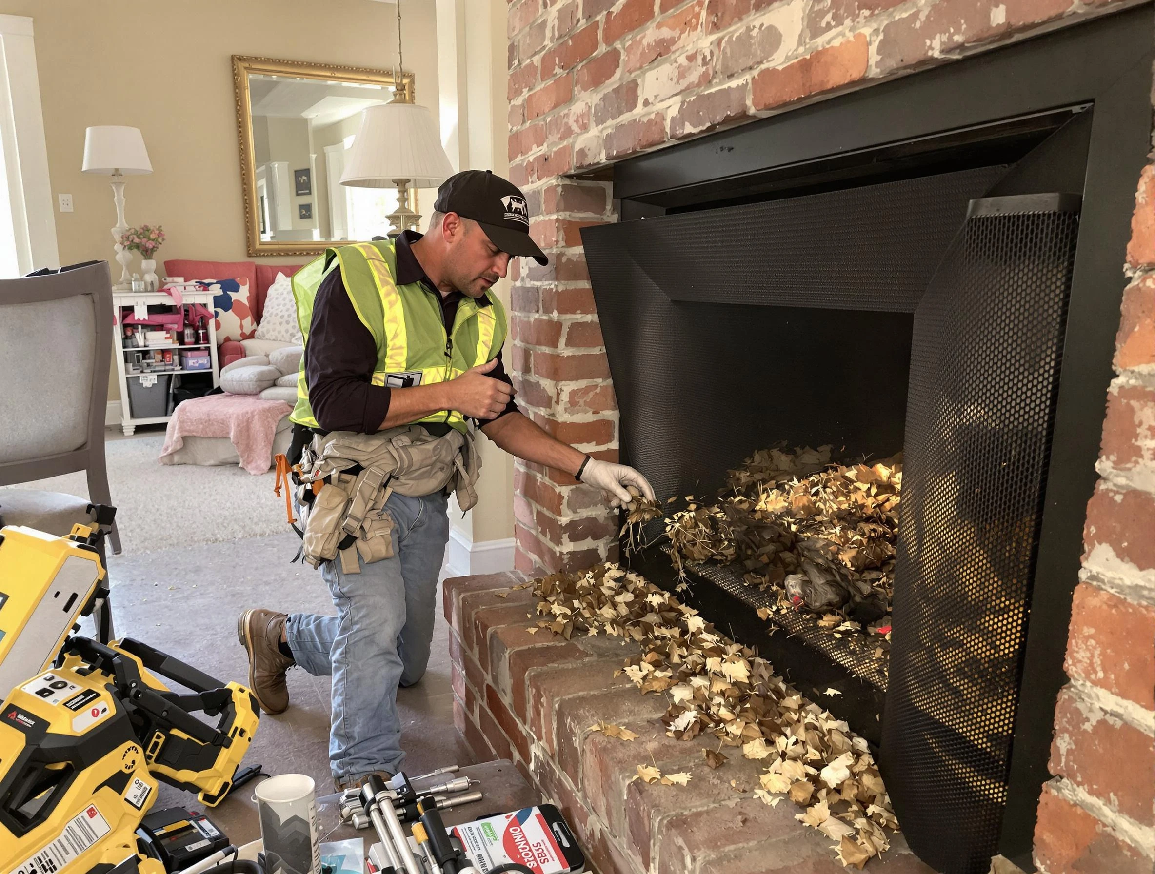 Safe screening installation by Andover Chimney Sweep in Andover, MA