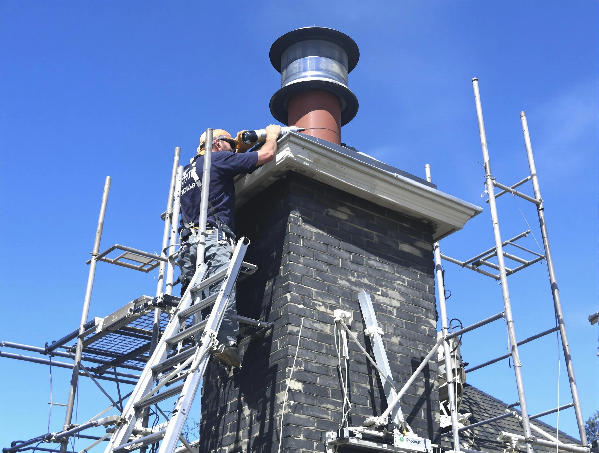 Sturdy chimney crown finished by Andover Chimney Sweep in Andover, MA